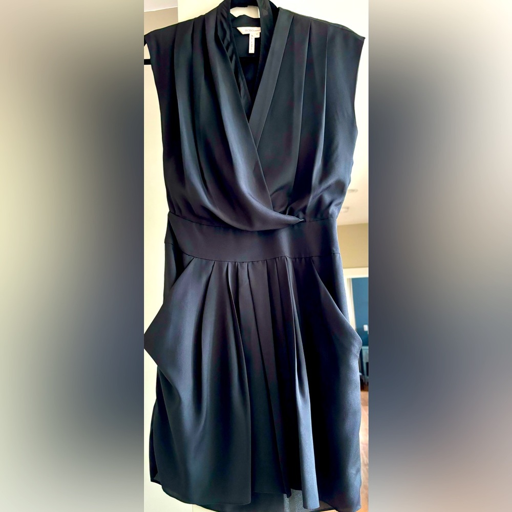 BCBG black cocktail dress. Perfect for day and night, weddings, and events.